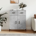 vidaXL, vidaXL Sideboard Betongrau 69,5x34x90 cm Holzwerkstoff
