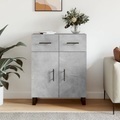 vidaXL, vidaXL Sideboard Betongrau 69,5x34x90 cm Holzwerkstoff