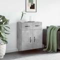 vidaXL, vidaXL Sideboard Betongrau 69,5x34x90 cm Holzwerkstoff