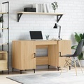 vidaXL, vidaXL Schreibtisch Sonoma-Eiche 140x50x75 cm Holzwerkstoff