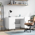 vidaXL, vidaXL Schreibtisch Hochglanz-Weiß 140x50x75 cm Holzwerkstoff