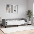 vidaXL, vidaXL Tagesbett Hellgrau 80x200 cm Stoff