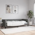 vidaXL, vidaXL Tagesbett Dunkelgrau 80x200 cm Stoff
