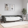 vidaXL, vidaXL Tagesbett Dunkelgrau 90x190 cm Stoff
