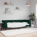 vidaXL, vidaXL Tagesbett Dunkelgrün 80x200 cm Samt