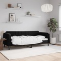 vidaXL, vidaXL Tagesbett Schwarz 80x200 cm Samt