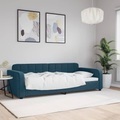 vidaXL, vidaXL Tagesbett Blau 90x200 cm Samt