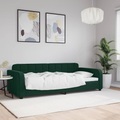 vidaXL, vidaXL Tagesbett Dunkelgrün 90x200 cm Samt