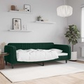 vidaXL, vidaXL Tagesbett Dunkelgrün 90x200 cm Samt