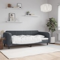 vidaXL, vidaXL Tagesbett Dunkelgrau 90x200 cm Samt