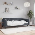 vidaXL, vidaXL Tagesbett Dunkelgrau 100x200 cm Samt