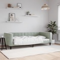 vidaXL, vidaXL Tagesbett Hellgrau 90x200 cm Samt