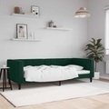 vidaXL, vidaXL Tagesbett Dunkelgrün 90x200 cm Samt