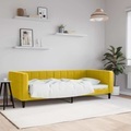 vidaXL, vidaXL Tagesbett Gelb 90x200 cm Samt