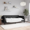 vidaXL, vidaXL Tagesbett Schwarz 90x200 cm Stoff