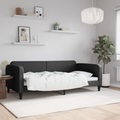 vidaXL, vidaXL Tagesbett Schwarz 100x200 cm Stoff
