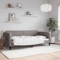 vidaXL, vidaXL Tagesbett Taupe 100x200 cm Stoff
