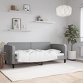 vidaXL, vidaXL Tagesbett Hellgrau 90x190 cm Stoff