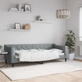 vidaXL, vidaXL Tagesbett Hellgrau 80x200 cm Stoff