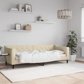 vidaXL, vidaXL Tagesbett Creme 80x200 cm Stoff
