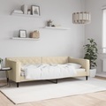 vidaXL, vidaXL Tagesbett Creme 90x200 cm Stoff