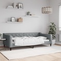 vidaXL, vidaXL Tagesbett Hellgrau 100x200 cm Stoff