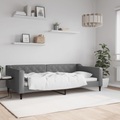 vidaXL, vidaXL Tagesbett Dunkelgrau 100x200 cm Stoff
