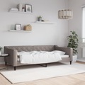 vidaXL, vidaXL Tagesbett Taupe 100x200 cm Stoff