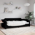 vidaXL, vidaXL Tagesbett Schwarz 80x200 cm Stoff