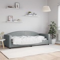 vidaXL, vidaXL Tagesbett Hellgrau 80x200 cm Stoff
