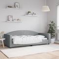 vidaXL, vidaXL Tagesbett Hellgrau 90x200 cm Stoff
