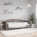 vidaXL, vidaXL Tagesbett Taupe 90x200 cm Stoff