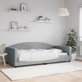 vidaXL, vidaXL Tagesbett Hellgrau 100x200 cm Stoff