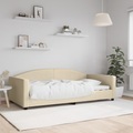 vidaXL, vidaXL Tagesbett Creme 100x200 cm Stoff