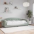 vidaXL, vidaXL Tagesbett Hellgrau 80x200 cm Samt