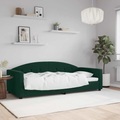vidaXL, vidaXL Tagesbett Dunkelgrün 90x200 cm Samt