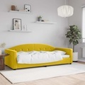 vidaXL, vidaXL Tagesbett Gelb 90x200 cm Samt