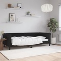 vidaXL, vidaXL Tagesbett Schwarz 90x200 cm Samt