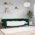 vidaXL, vidaXL Tagesbett Dunkelgrün 90x200 cm Samt