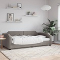 vidaXL, vidaXL Tagesbett Taupe 90x200 cm Stoff