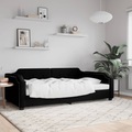 vidaXL, vidaXL Tagesbett Schwarz 90x200 cm Stoff