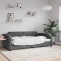 vidaXL, vidaXL Tagesbett Dunkelgrau 100x200 cm Stoff