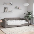 vidaXL, vidaXL Tagesbett Taupe 100x200 cm Stoff