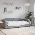 vidaXL, vidaXL Tagesbett Hellgrau 90x190 cm Stoff