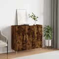 vidaXL, vidaXL Sideboard Räuchereiche 90x34x80 cm Holzwerkstoff