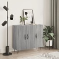 vidaXL, vidaXL Sideboard Grau Sonoma 90x34x80 cm Holzwerkstoff