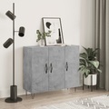 vidaXL, vidaXL Sideboard Betongrau 90x34x80 cm Holzwerkstoff