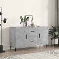 vidaXL, vidaXL Sideboard Betongrau 100x36x60 cm Holzwerkstoff