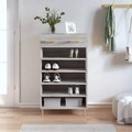 vidaXL, vidaXL Schuhschrank Grau Sonoma 60x35x105 cm Holzwerkstoff