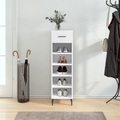 vidaXL, vidaXL Schuhschrank Weiß 30x35x105 cm Holzwerkstoff